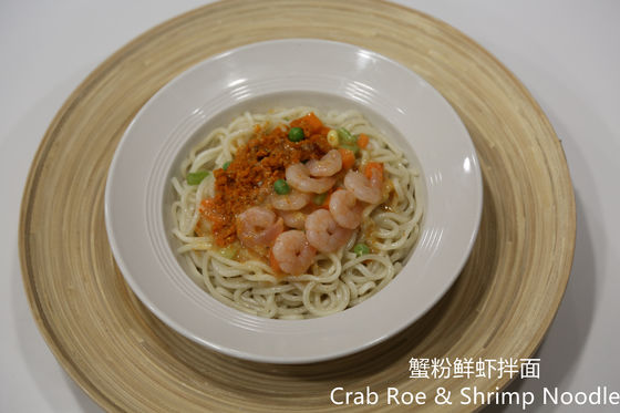 Cangrejo Roe And Shrimp Noodle del recalentamiento de la microonda del OEM