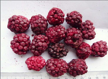 Textura suave liofilizada sabor crudo de las zarzamoras de la fruta buena para la salud