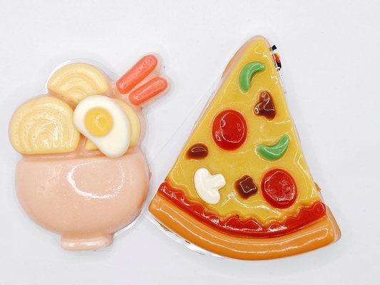 Pizza japonesa en forma de ramen gomitas divertidas bento dulces vegano gelatina gratis fiesta de niños
