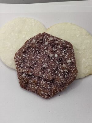 Galletas de arroz originales y negras - Galletas de arroz de nieve claras y crujientes con sabores clásicos