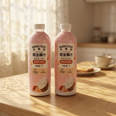 Premium Fuyu Red Peanuts y Coconuts del sudeste asiático 0 Trans Fat Plant Protein Drink Jugo de coco de maní