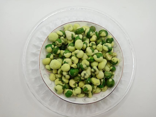Guisantes verdes asados ​​con wasabi