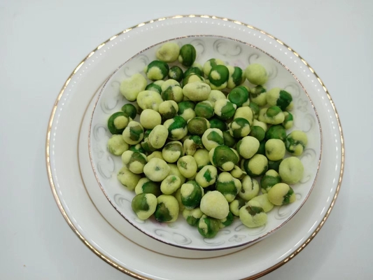 Guisantes verdes asados ​​con wasabi
