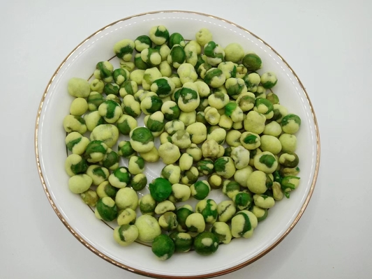 Guisantes verdes asados ​​con wasabi