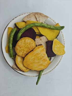 Chips de frutas y verduras con Chips de frutas y verduras