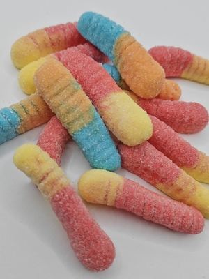 Caramelos blandos personalizados Caterpillar 20g*20 piezas Tamaño del paquete Snacks de frutas de gomitas saludables para niños