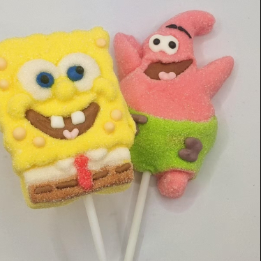 Personaje de dibujos animados Marshmallow Lollipops