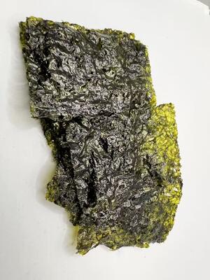 Snacks de algas marinas asadas bajas en grasa y sin gluten con sabor a sal marina certificados por BRC para la industria minorista y alimentaria