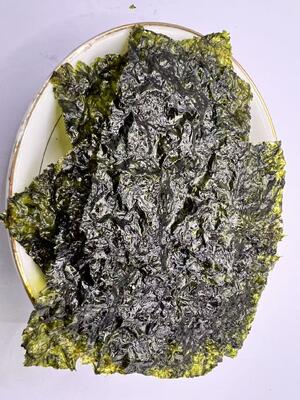 Snacks de algas marinas asadas bajas en grasa y sin gluten con sabor a sal marina certificados por BRC para la industria minorista y alimentaria