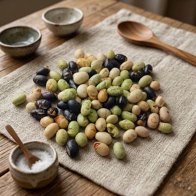 Triple Bean Blend Snacks de soja - Ligeramente salado con bajo contenido de aceite