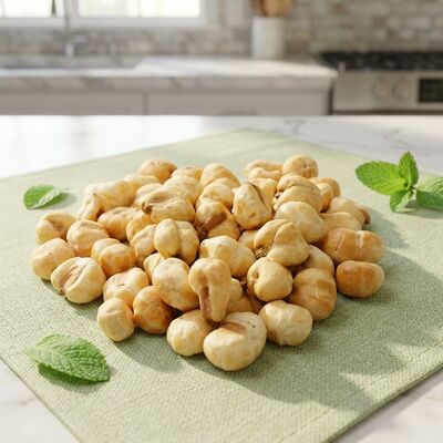Snacks de maíz frito con sabor a maíz natural, sin cáscara y ligeros y versátiles para todas las ocasiones