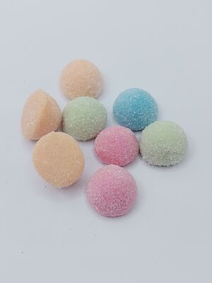 Goma de color pastel, masticable y suave, con sabor a frutas, con sabor a goma de soja, bocadillos