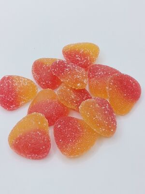 Goma de frutas en forma de corazón - dulce y agria, suave y masticable, bocadillos de soja para fiestas y regalos