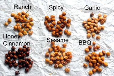 Comida pasajera kosher revestida salada asada baja en calorías de Sriracha de la nutrición de los garbanzos