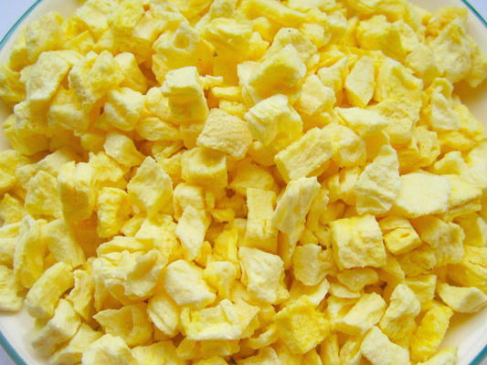 Fruta liofilizada nutritiva, sabor crudo liofilizado de la fruta de la piña