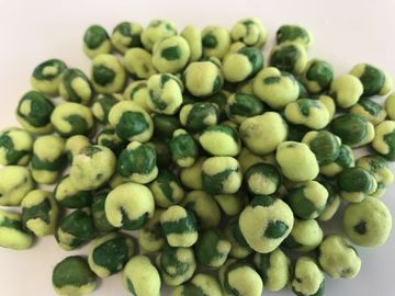 Comidas sanas curruscantes asadas cubiertas harina de la nutrición completa de los guisantes verdes del sabor del Wasabi