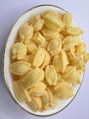 Aperitivos de arroz inflado con sabor a lima