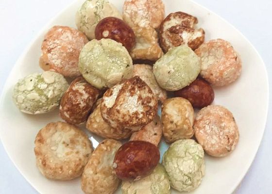 El Bbq salado Wasabi cubrió a rey asado las galletas Crackers de los cacahuetes de la mezcla del bocado del cacahuete