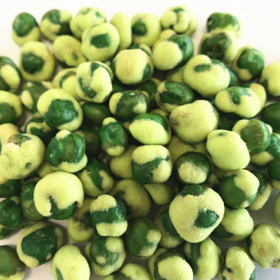 Comidas amarillas de Fried Coated Green Peas Snack del sabor del Wasabi del vegano al por mayor popular