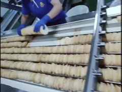 línea de producción de galletas de arroz dulce nieve