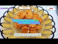 Aromas crujientes picantes galletas de arroz frito aperitivos