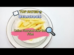 Fritas crudas cortadas con sabor a cebolla