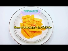 Queso pavo picante cruda cortada papas fritas