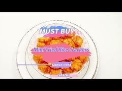 Mini galletas de arroz frito