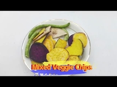 Chips de frutas y verduras con ingredientes naturales