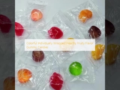 Coloridos y envueltos individualmente, con sabor saludable a frutas, dulces gomosos